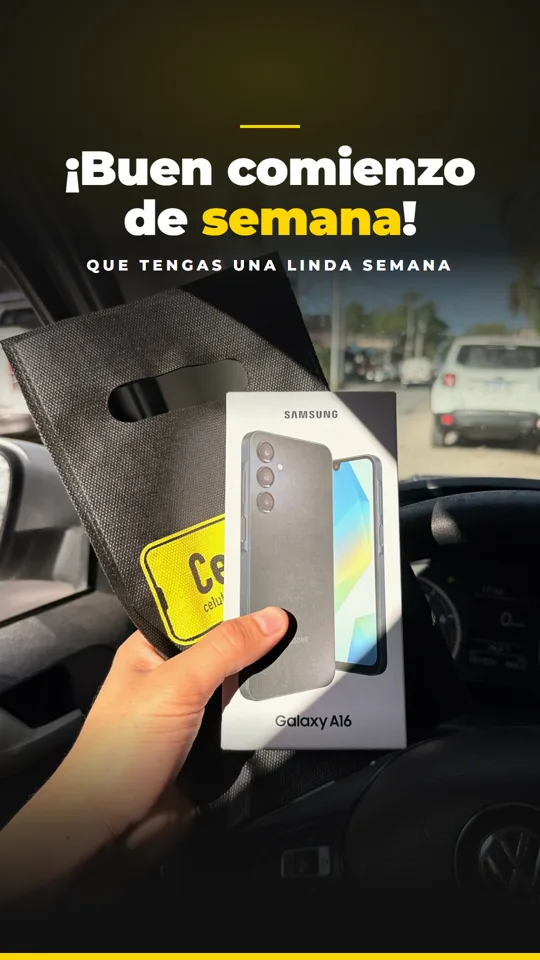 Samsung Galaxy sellado en mano antes de la entrega